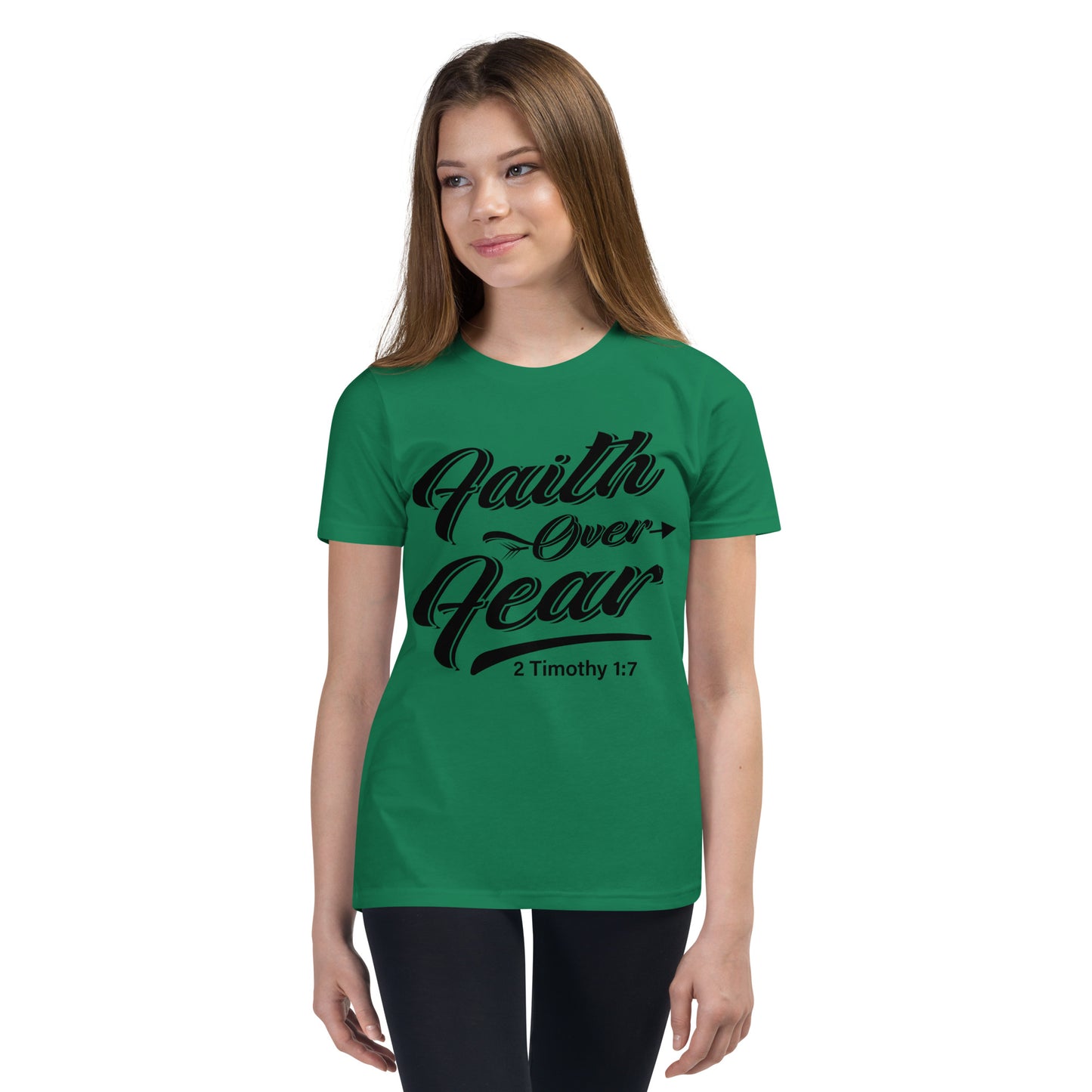 Faith over Fear Youth Short Sleeve T-Shirt