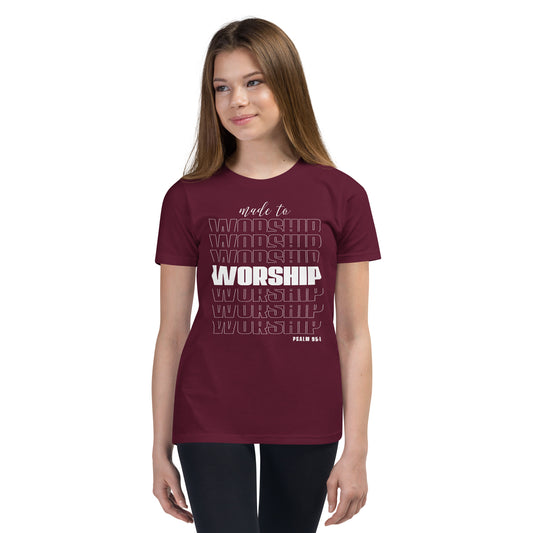 Made to worship Youth Short Sleeve T-Shirt