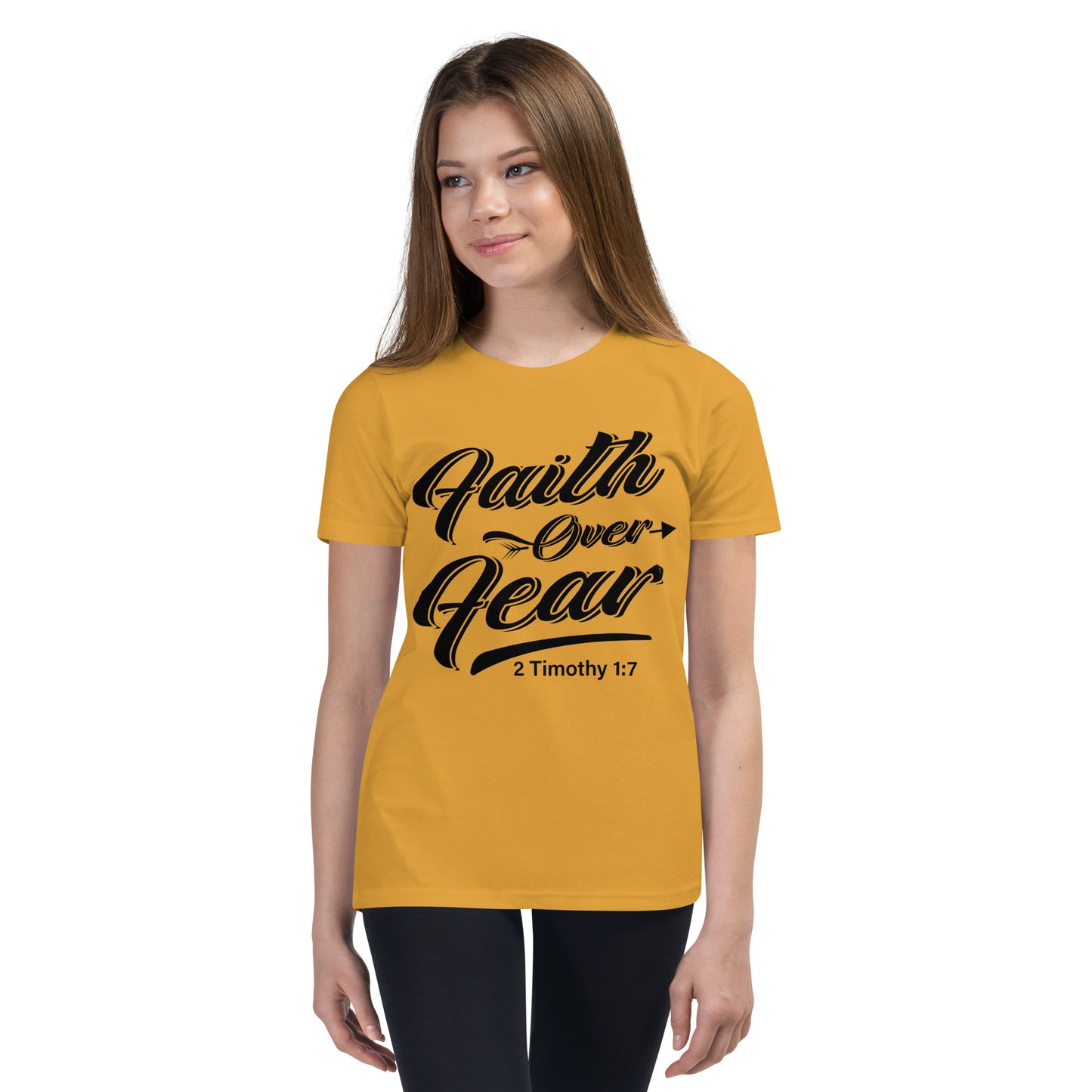 Faith over Fear Youth Short Sleeve T-Shirt