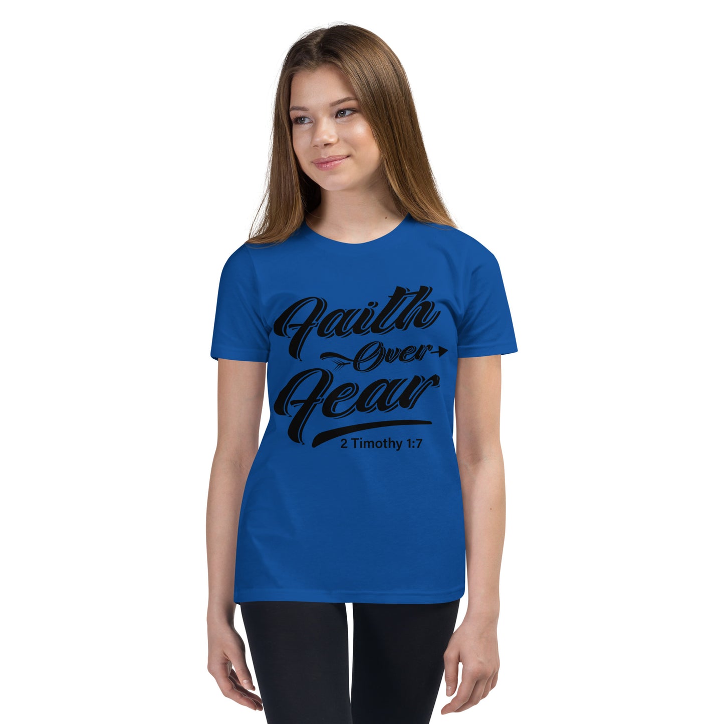 Faith over Fear Youth Short Sleeve T-Shirt