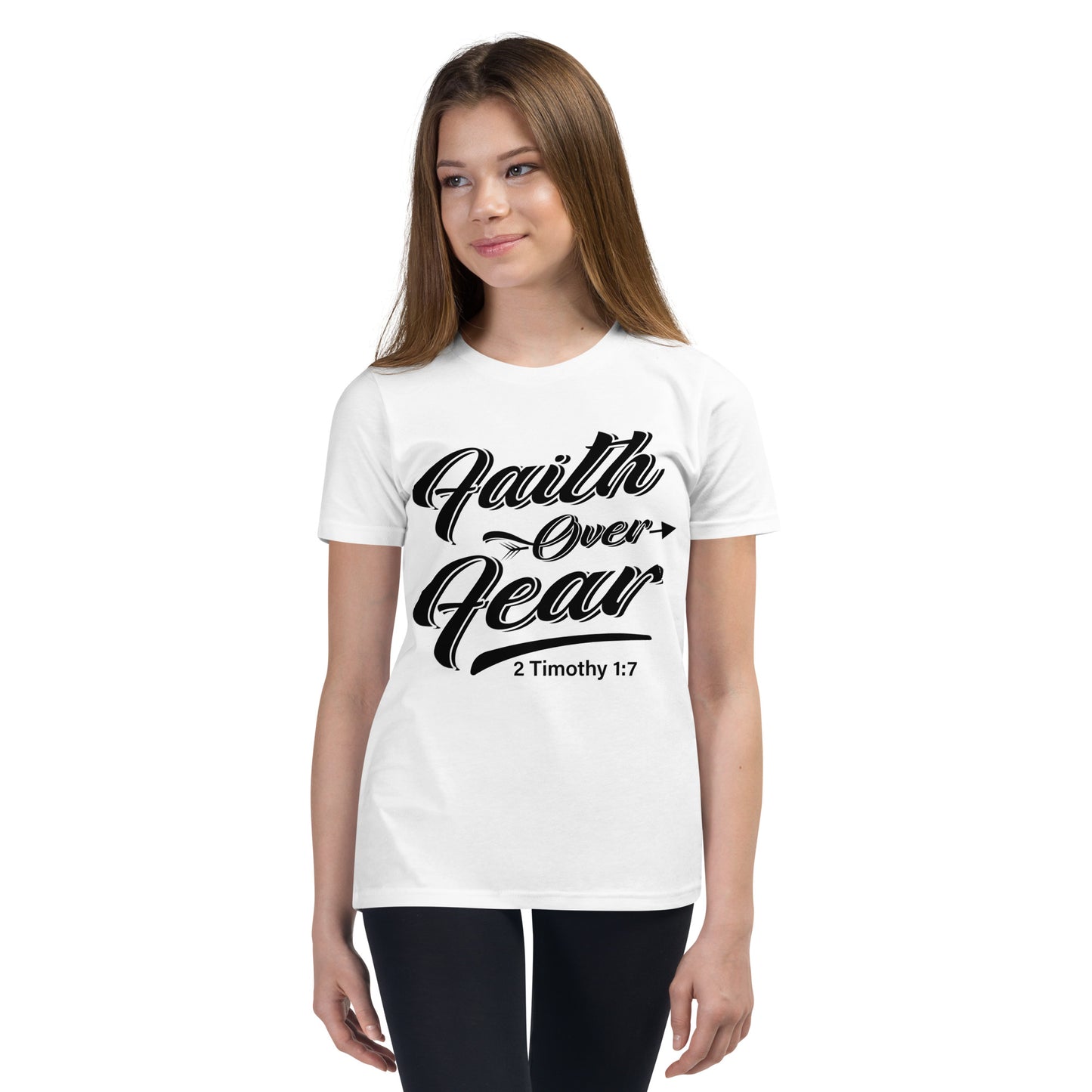 Faith over Fear Youth Short Sleeve T-Shirt